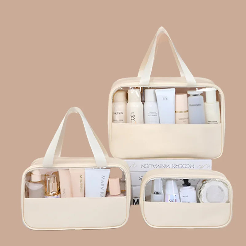 Portable Travel cosmetic bag Transparent - Piña Colada