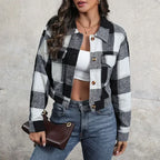 Jacket Long Sleeve Plaid - Piña Colada