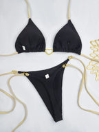 Bikini Low Waist Lace-up - Piña Colada