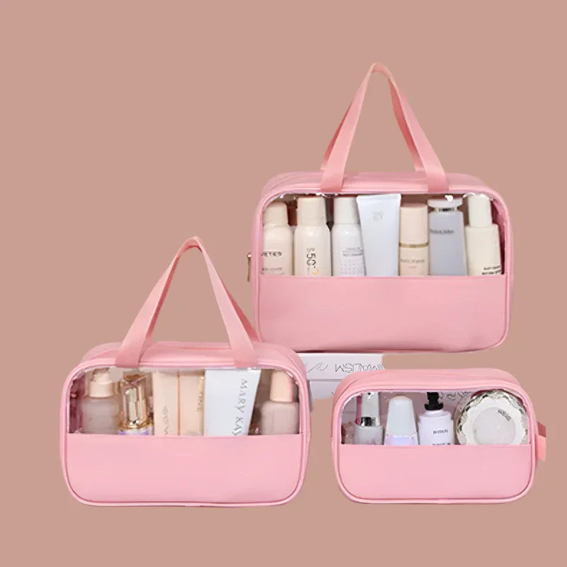 Portable Travel cosmetic bag Transparent - Piña Colada
