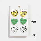 3Pairs/set Colorful Acrylic Earrings - Piña Colada