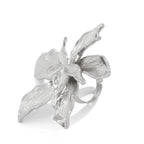 Unique Exaggerated Large Petal Flower Rings - Piña Colada
