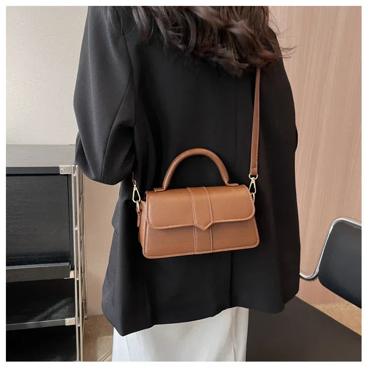 Leather Shoulder Bag - Piña Colada