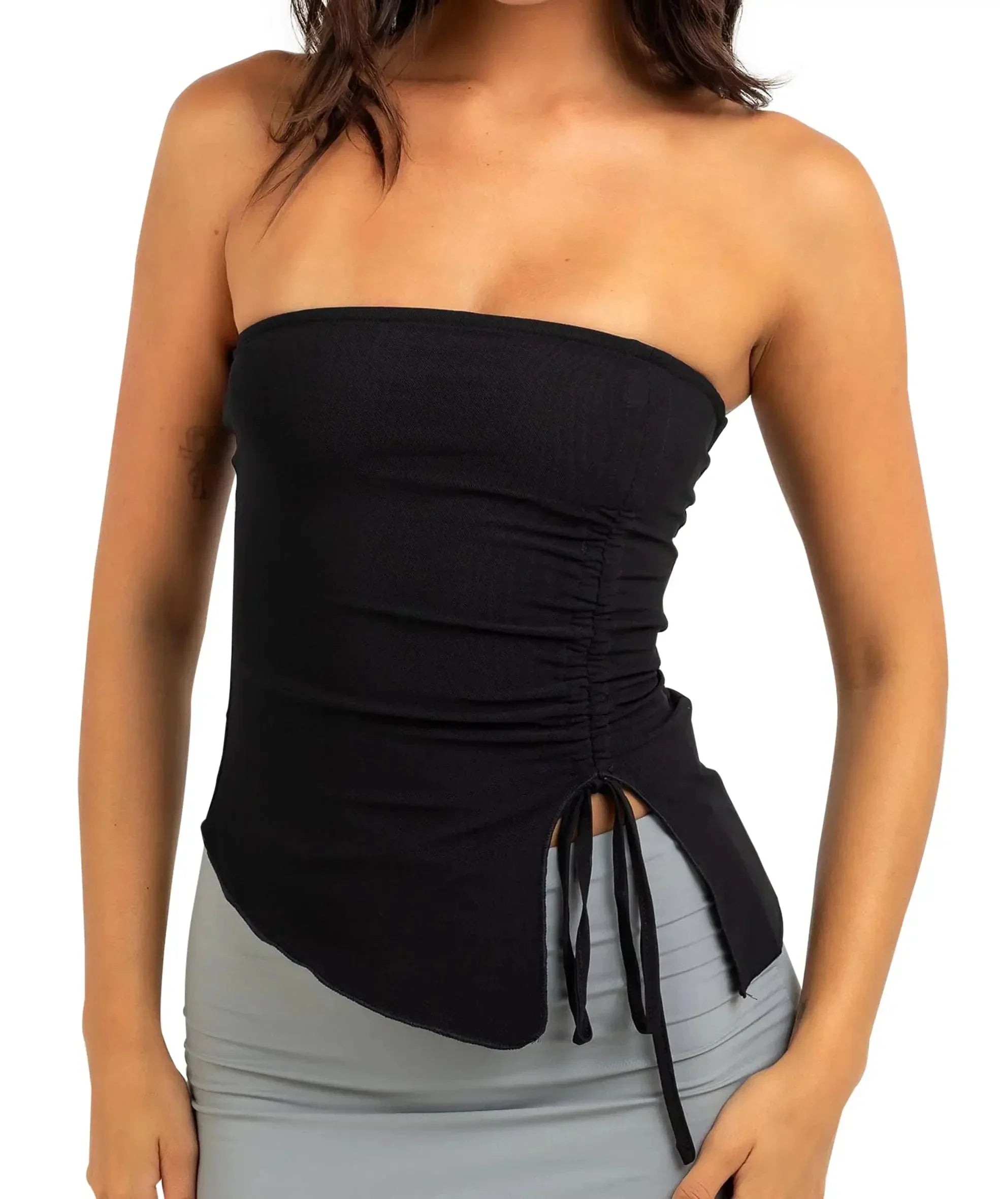 Asymmetrical Slim Off-Shoulder - Piña Colada