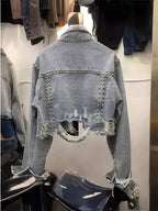 Detail Denim Jacket - Piña Colada