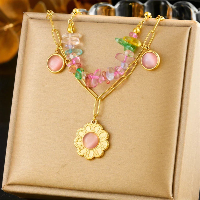 316L Stainless Steel Necklace New Trend - Piña Colada