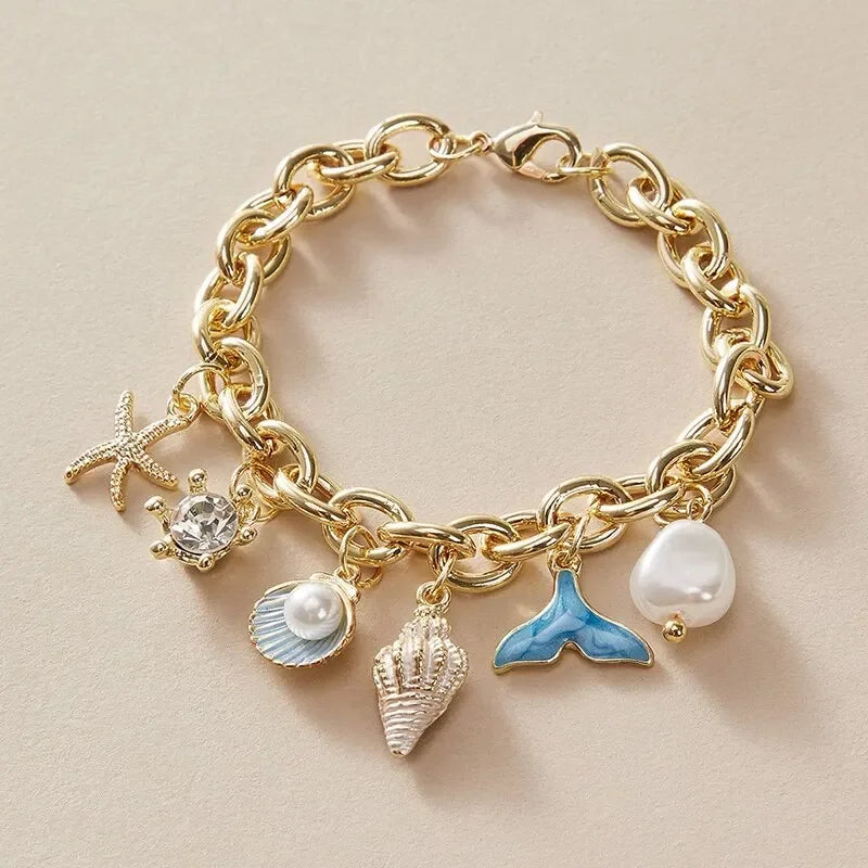 Starfish Shell Bracelets - Piña Colada
