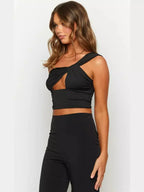 Hollow Out Knit Tank Top – Summer Sexy Street Look - Piña Colada