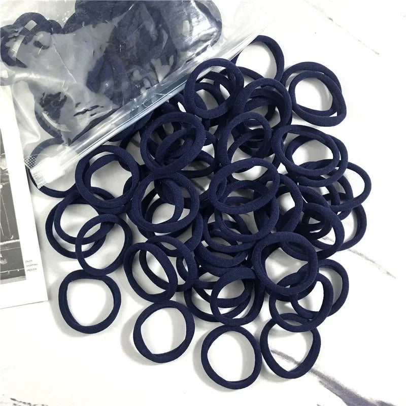 50PCS Elastic Hair Bands Set - Piña Colada