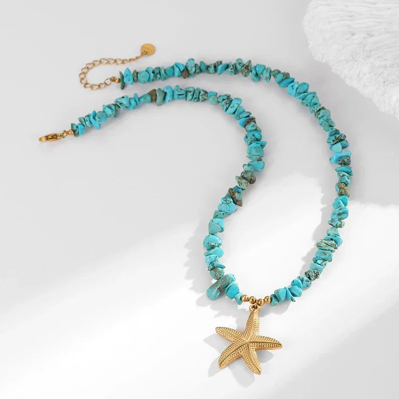 Shell Necklace Stainless Steel - Piña Colada