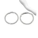 Big Full Crystal Circle Hoop - Piña Colada