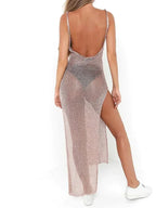 Bikini Cover Up Women Solid See Through - Piña Colada