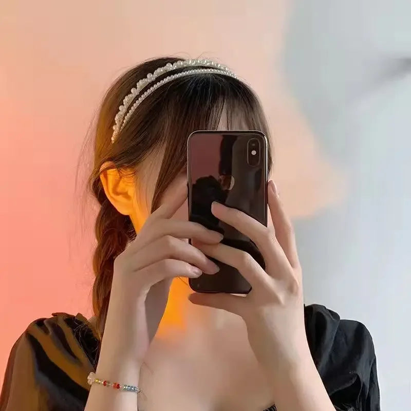 Pearl Hairbands for Women - Piña Colada