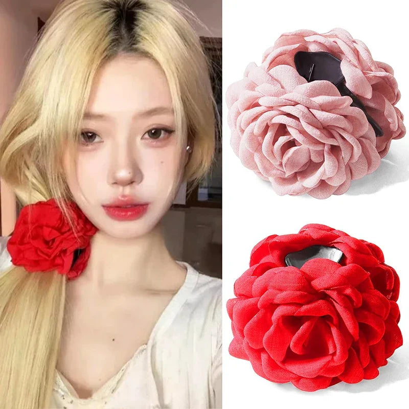 Sweet Flower Hair Claw - Piña Colada