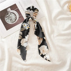 Print Bow Satin Long Ribbon - Piña Colada