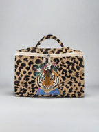 Travel Cosmetic Bag – Waterproof Polyester Makeup Organizer for Women - Piña Colada