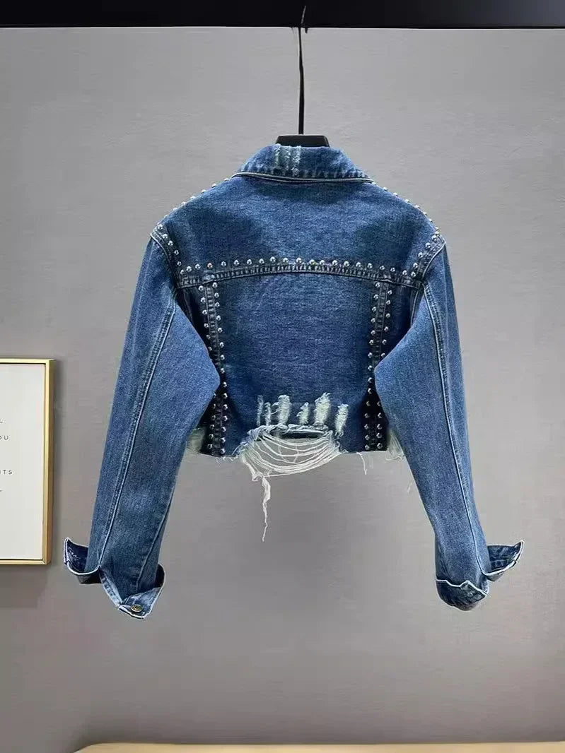 Detail Denim Jacket - Piña Colada