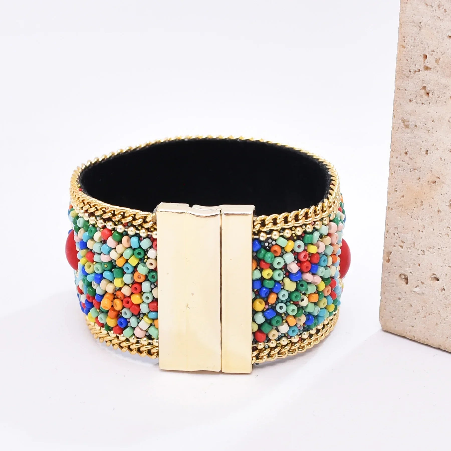 Turquoise Magnetic Snap Bracelet - Piña Colada