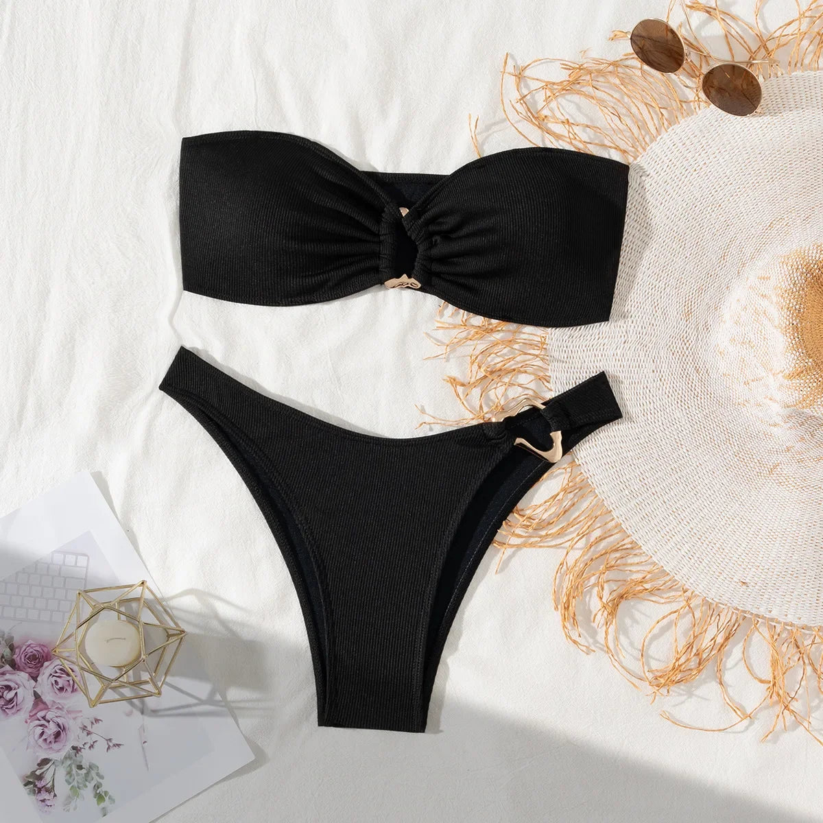 Bikini Set - Brazilian Thong - Piña Colada