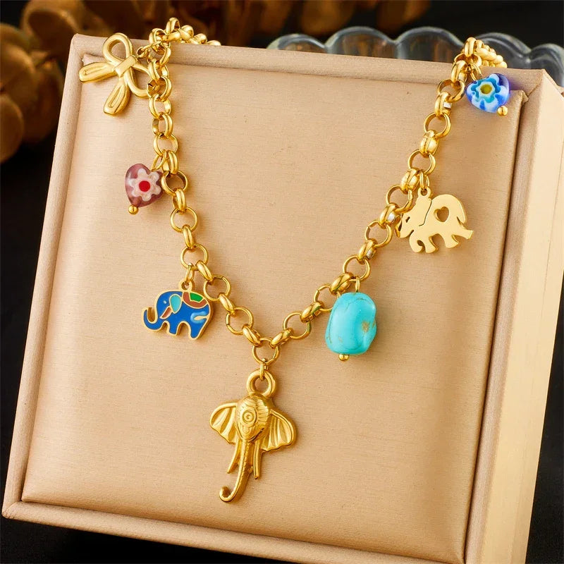 316L Stainless Steel Necklace New Trend - Piña Colada