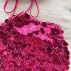 Sequin Top And Skirt Set Sparkly - Piña Colada