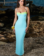 Lace Patchwork Dress - Piña Colada