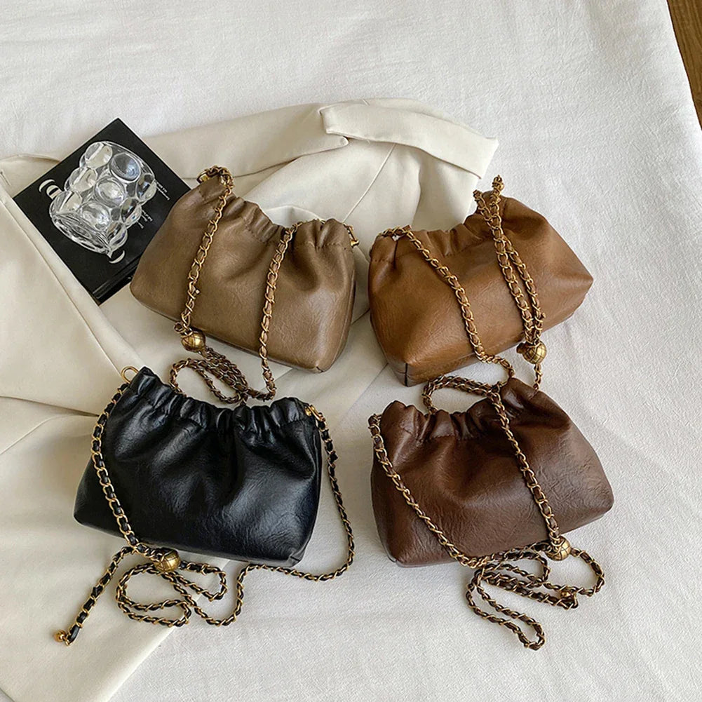 Crossbody Tote Bag PU Leather - Piña Colada