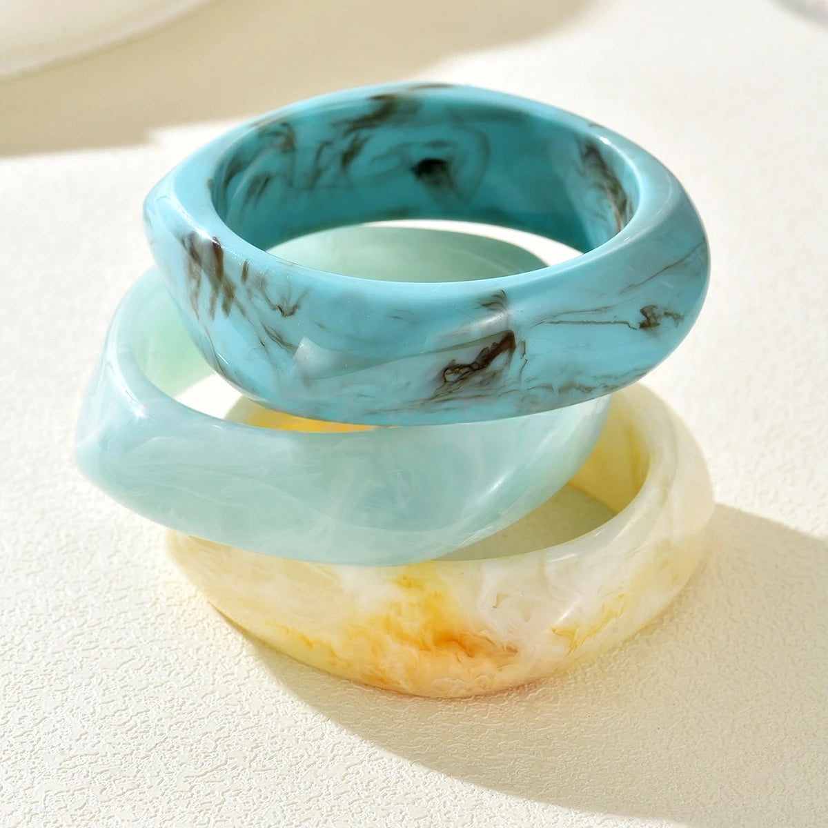 3Pcs/Set Acrylic Bangles