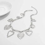 Big Love Heart Pendant - Piña Colada
