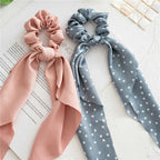 Print Bow Satin Long Ribbon - Piña Colada