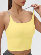 Back Sports Tank Top Quick Dry with Padded Cups