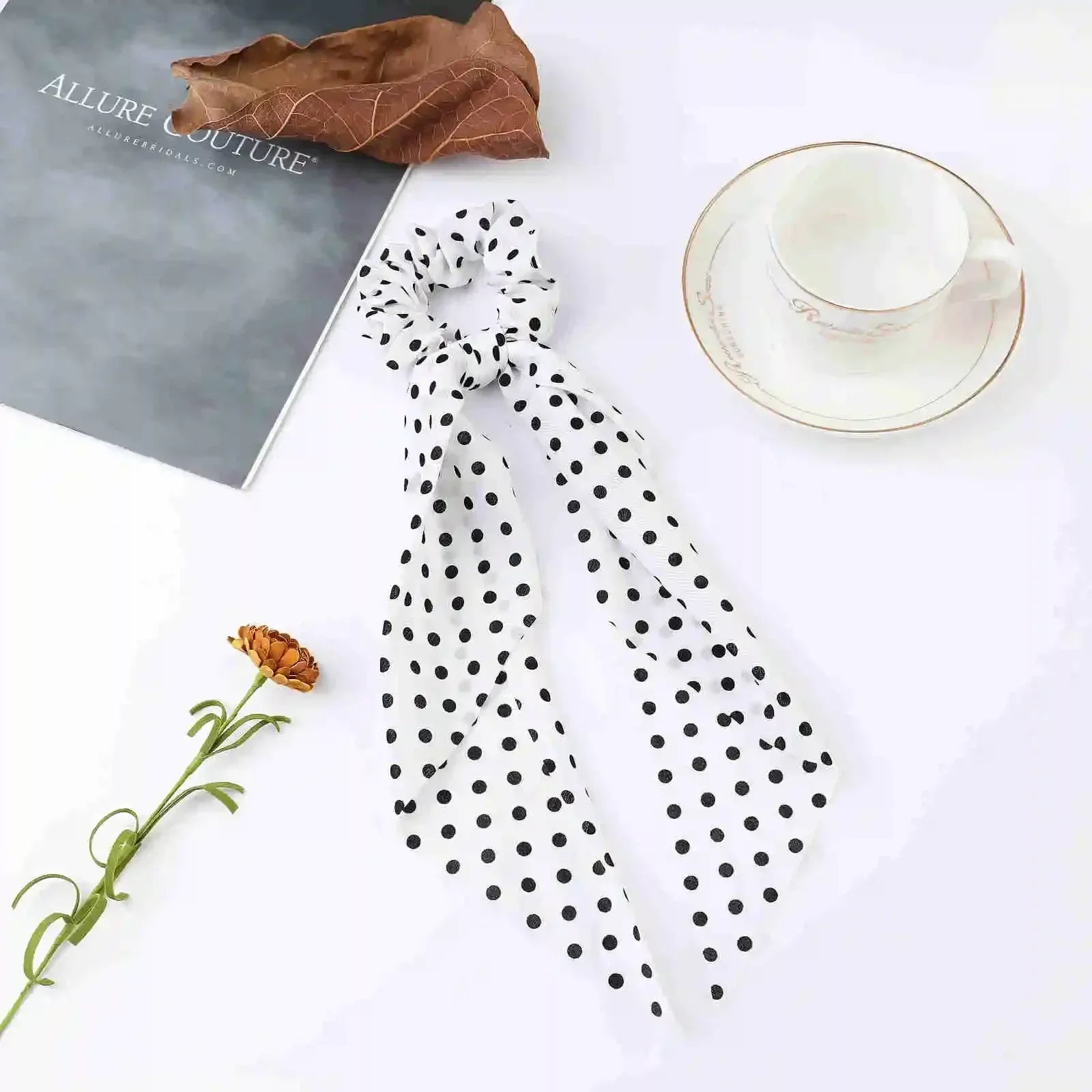 Satin Scrunchie Scarf - Piña Colada