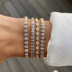 Zirconia Tennis Chain Bracelet - Piña Colada