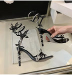 Butterfly Detail Women Sandals - Piña Colada