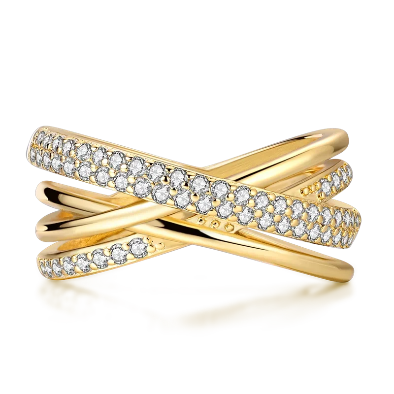 925 Sterling Ring Gold - Piña Colada