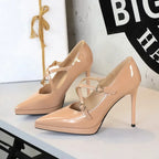 High Heels Cross Belt Buckle Lady - Piña Colada