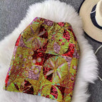 Sequin Mini Skirt - Piña Colada