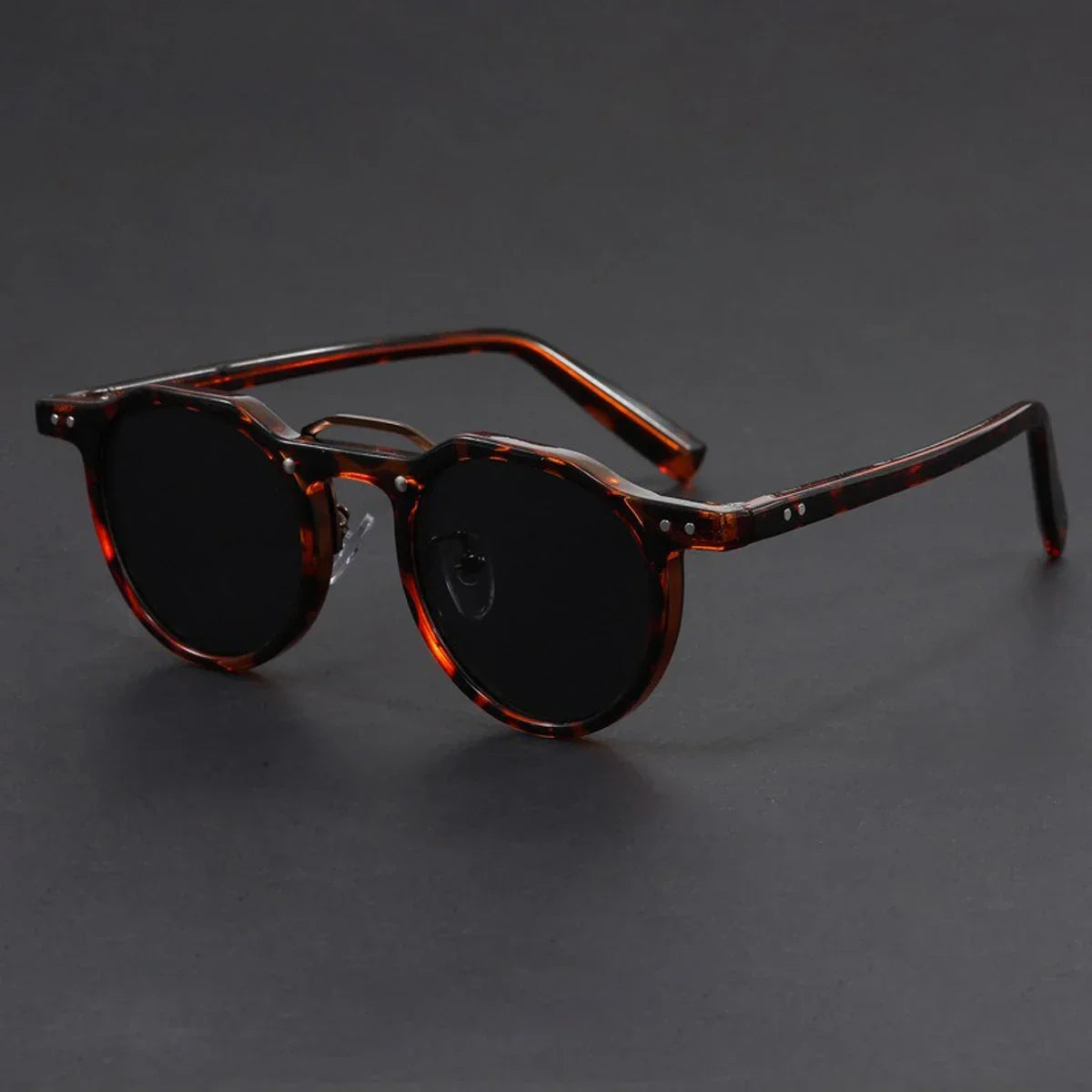Retro Metal Frame Oval Sunglasses - Piña Colada