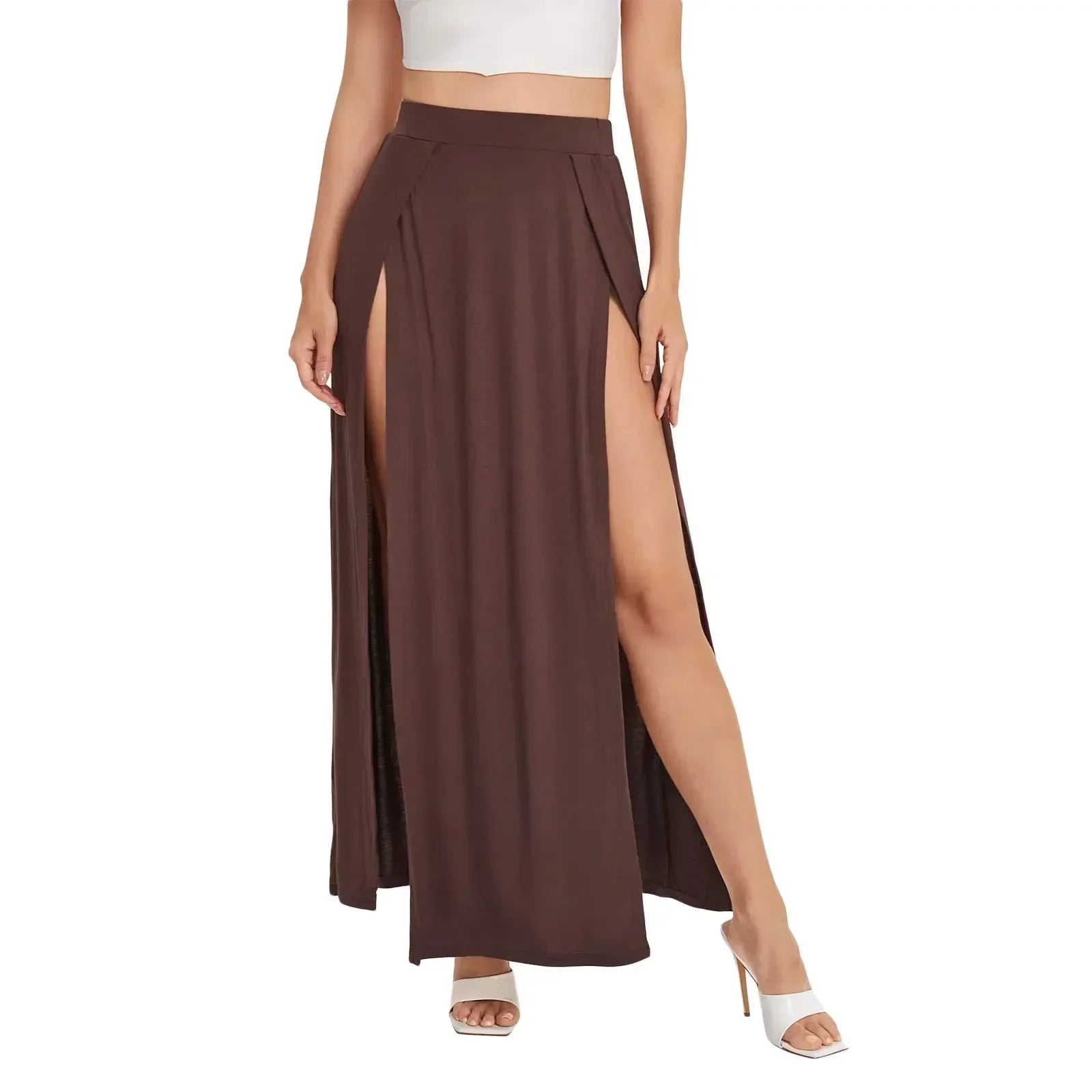 Elastic High Waist Skirts - Piña Colada