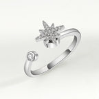Spinner Ring Crystal Flower - Piña Colada