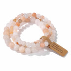 3Pcs Natural Stone Beaded Bracelets Set - Piña Colada