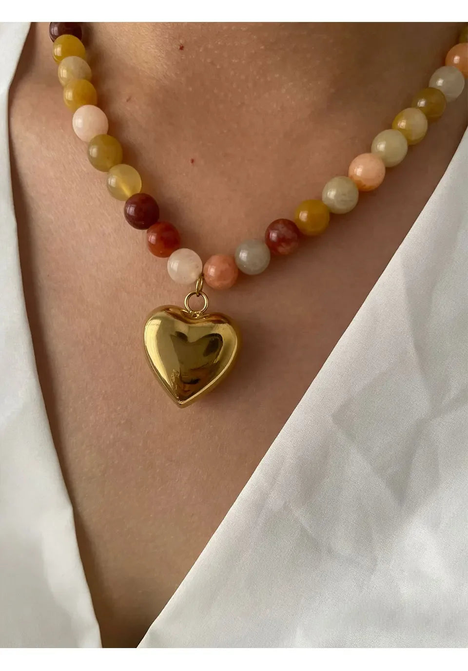 Multi-color Natural Stone Handmade - Piña Colada