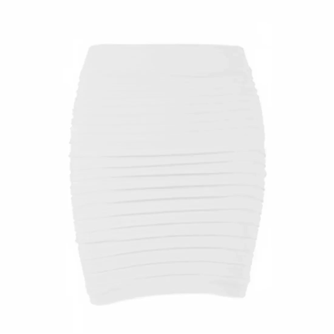 Summer Women High Waist Elastic Pleated Skirt - Piña Colada