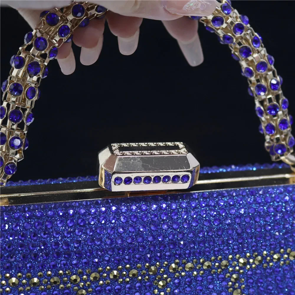 CLUTCH GLITTER BAG FOR EVENING - Piña Colada