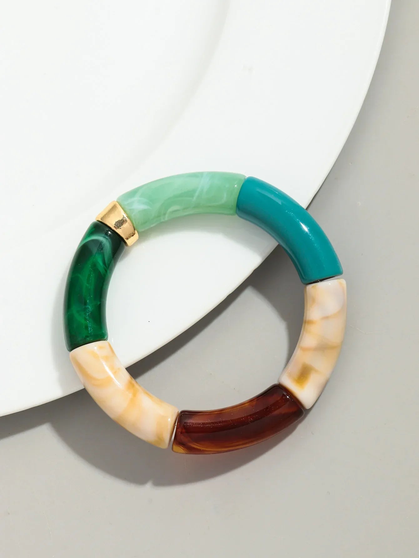Acrylic Design Bracelet - Piña Colada
