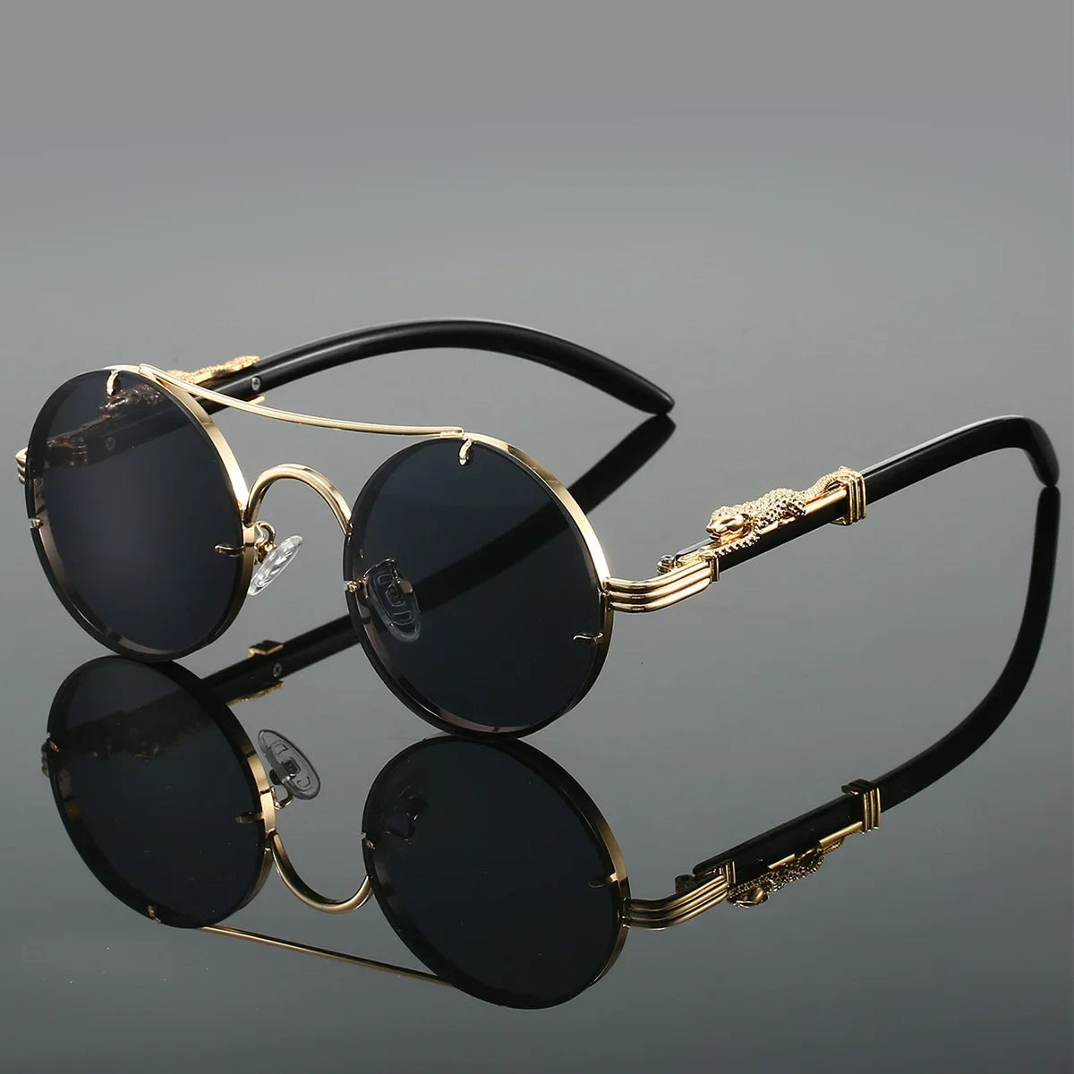 Vintage Round Sunglasses - Piña Colada