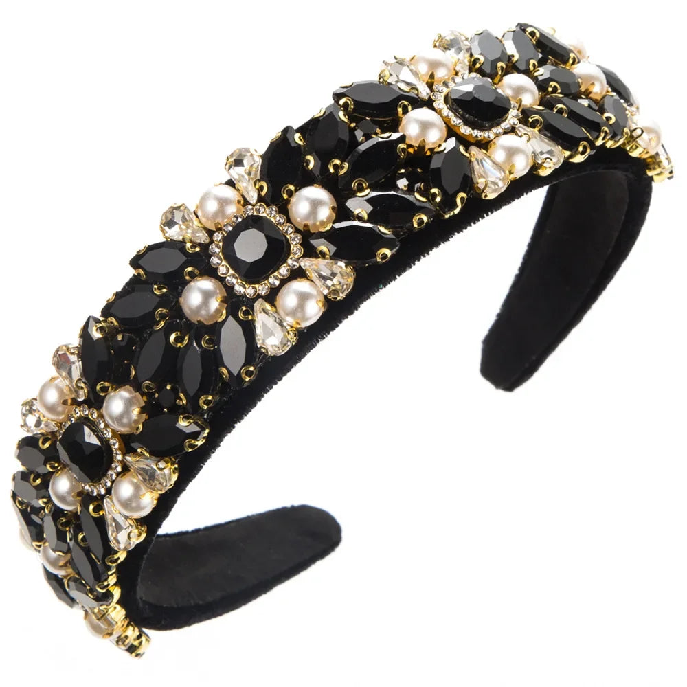 Rhinestone Women Headband - Piña Colada