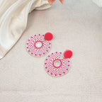 Boho Colorful Acrylic Charm Earrings - Piña Colada