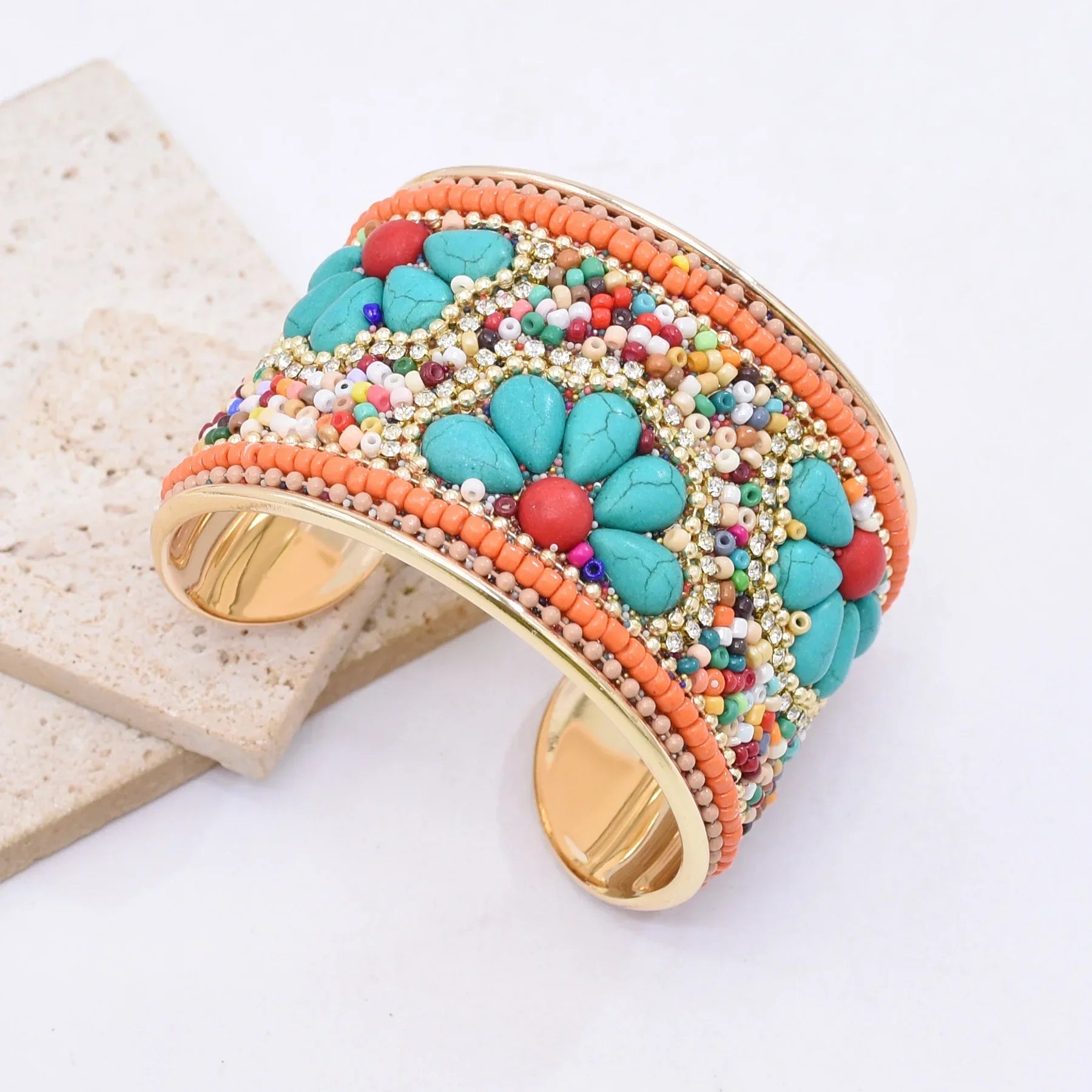 Bohemian Colorful Rice Beads Handmade - Piña Colada