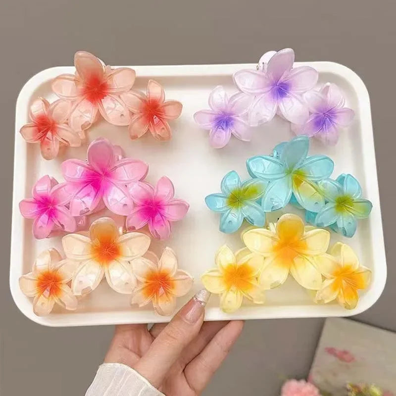 Flower Hair Claw Clips - Piña Colada